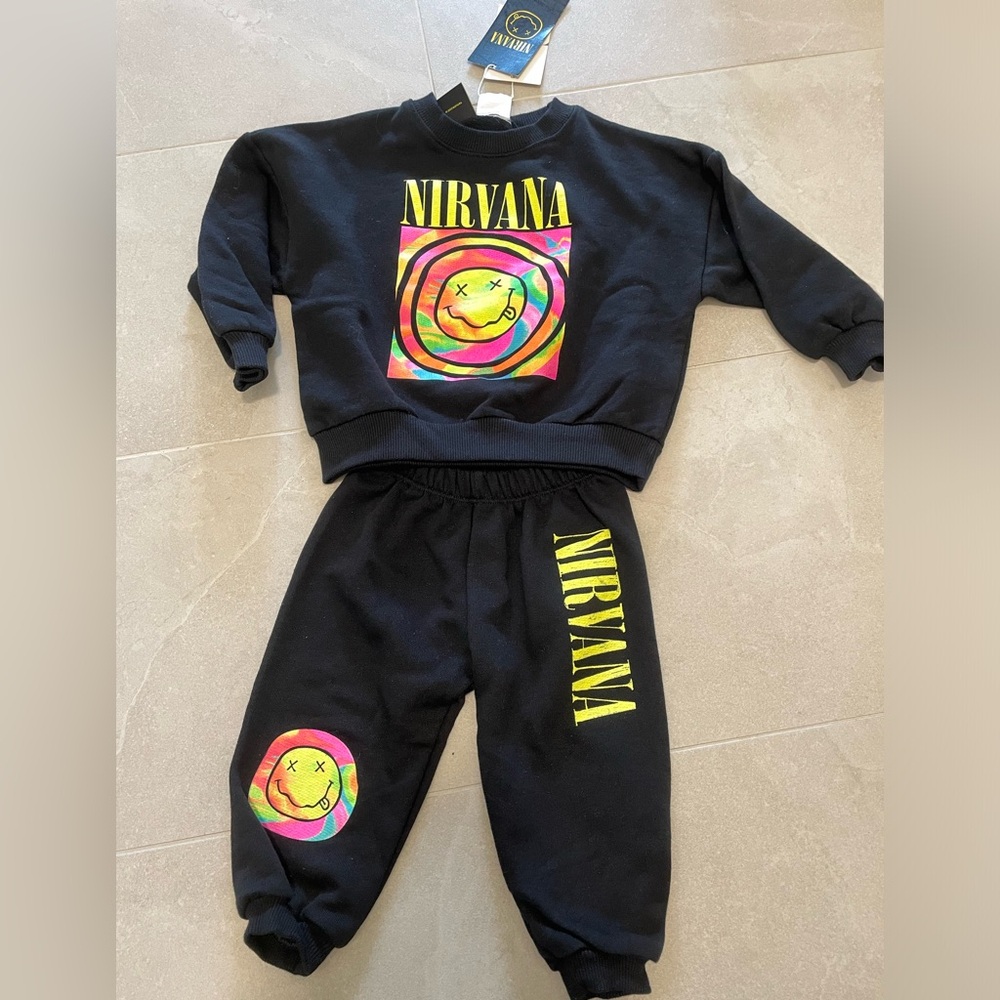 Zara x Nirvana collab sweat suit